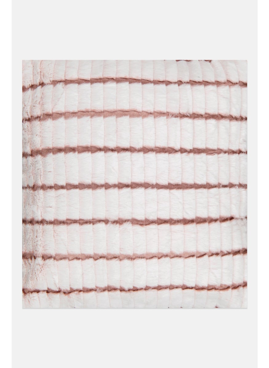 Nanette lepore Faux Fur Cushion 50 x 50 cm, Pink Combo  - Image 1