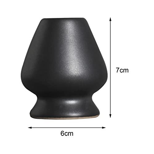 CALANDIS® Handmade Matcha Whisk Stand Tea Ceremony Teaware for Starter Professional Black | 1 Matcha Whisk Holder - Image 2