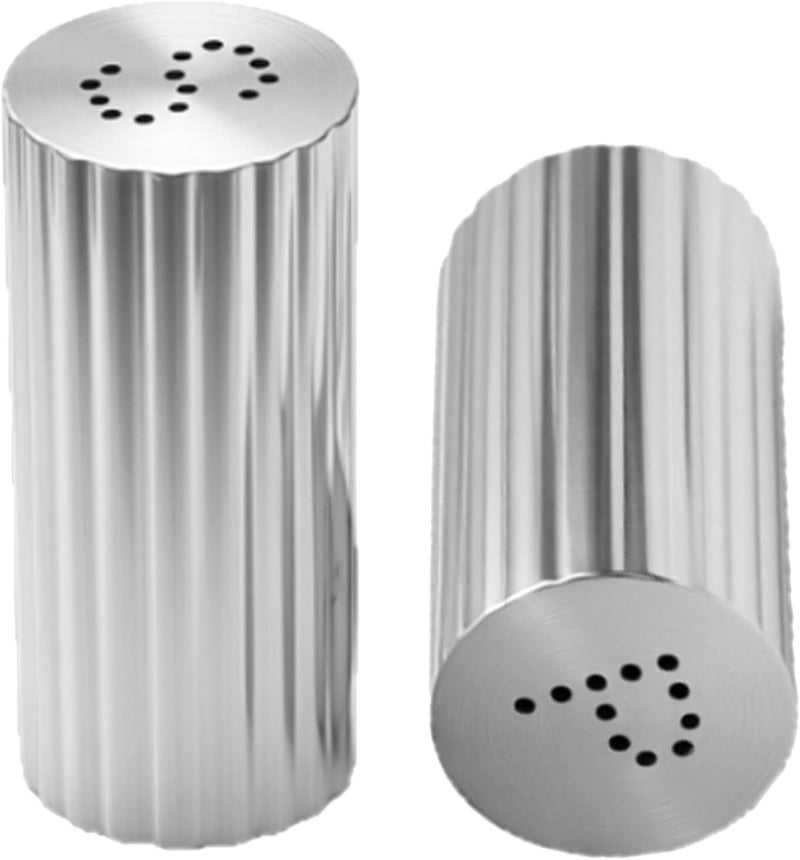 Zerodis Jars Storage Seasoning Shakers Kitchen Powder Dispenser with Adjustable Control and Nonslip Pads for Salt Chili Powder Sugar Cocoa Outdoor BBQ 2Pcs Stainless (Gold) (Silver) - Image 3