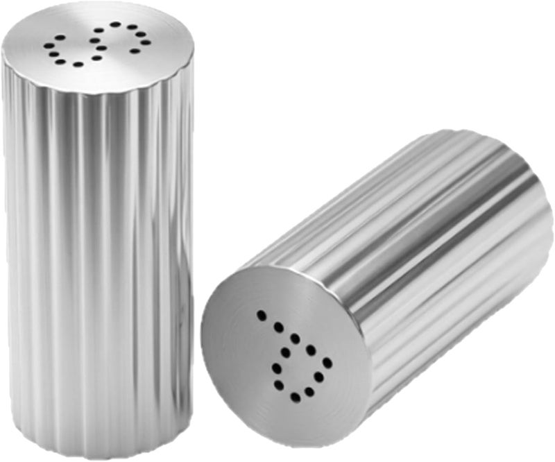 Zerodis Jars Storage Seasoning Shakers Kitchen Powder Dispenser with Adjustable Control and Nonslip Pads for Salt Chili Powder Sugar Cocoa Outdoor BBQ 2Pcs Stainless (Gold) (Silver) - Image 5