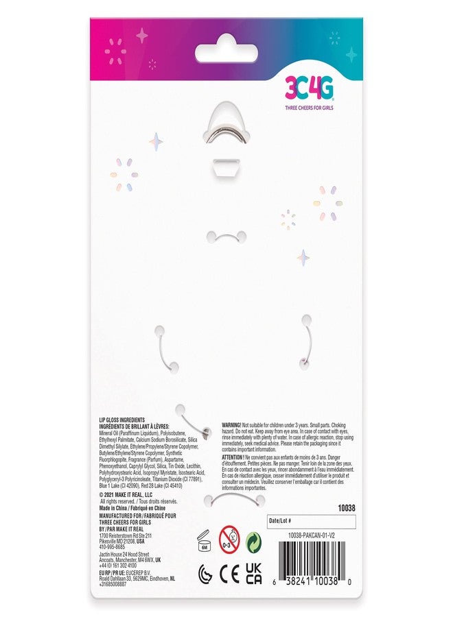 3C4G Celestial Keychain Lip Gloss, Berry Flavor, Lovely Lavender Tint with a Shimmery Finish, for Ages 8 and up by Make It Real - Image 5