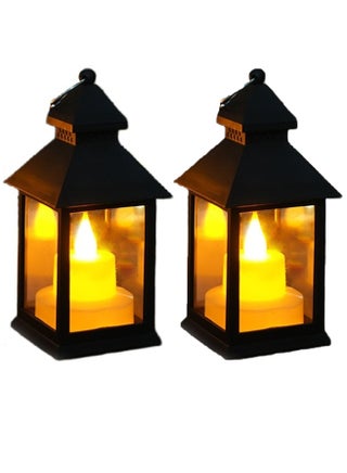 2 Pieces Decorative Lanterns LED Vintage Candle Lanterns Hanging Lanterns for Table Wedding Party Home Decorations (Batteries Included) - pzsku/Z2196B5B6BA5D8D7C9F3AZ/45/_/1723700541/9da50b6e-6db0-4303-9109-281802be4ee2