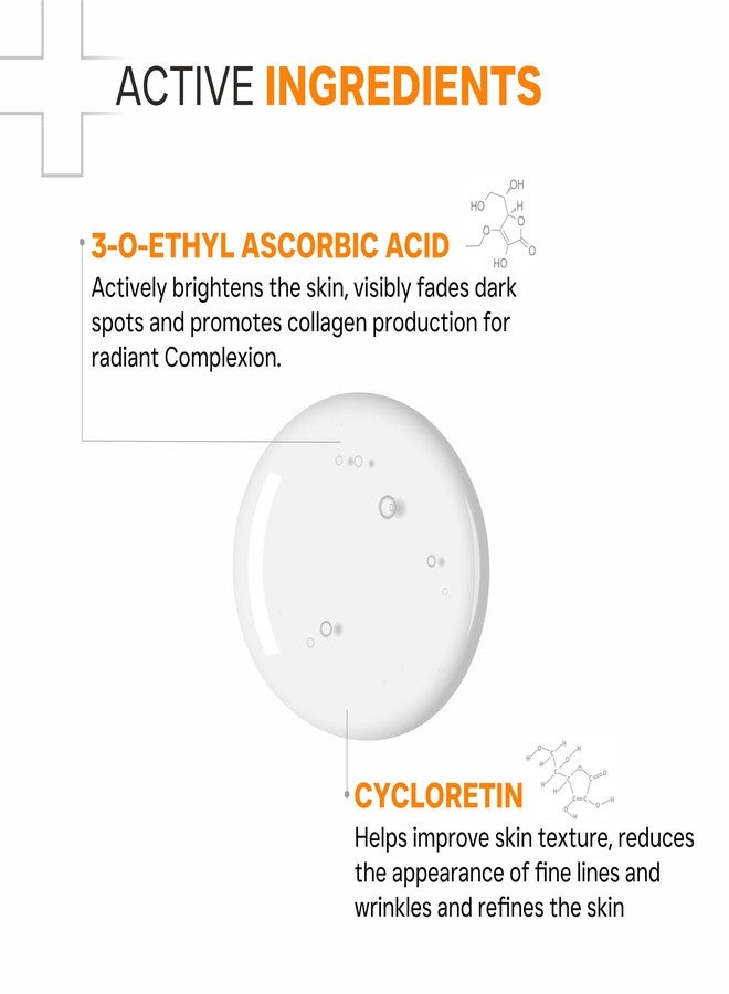 DERMATOUCH Vitamin C 10% Serum with Cycloretin - Brightening, Firming & Anti-Aging Face Serum for Men & Women | For a Radiant, Firmed & Even-Toned Skin 20ml - Image 2