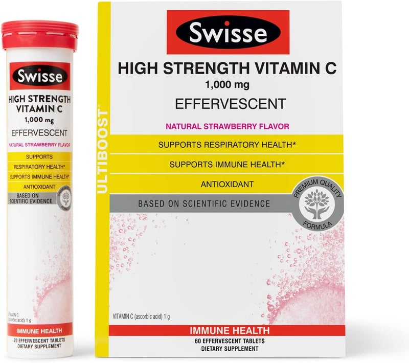 Swisse أقراص فيتامين سي الفوارة 1000 ملغ لدعم المناعة - Image 1