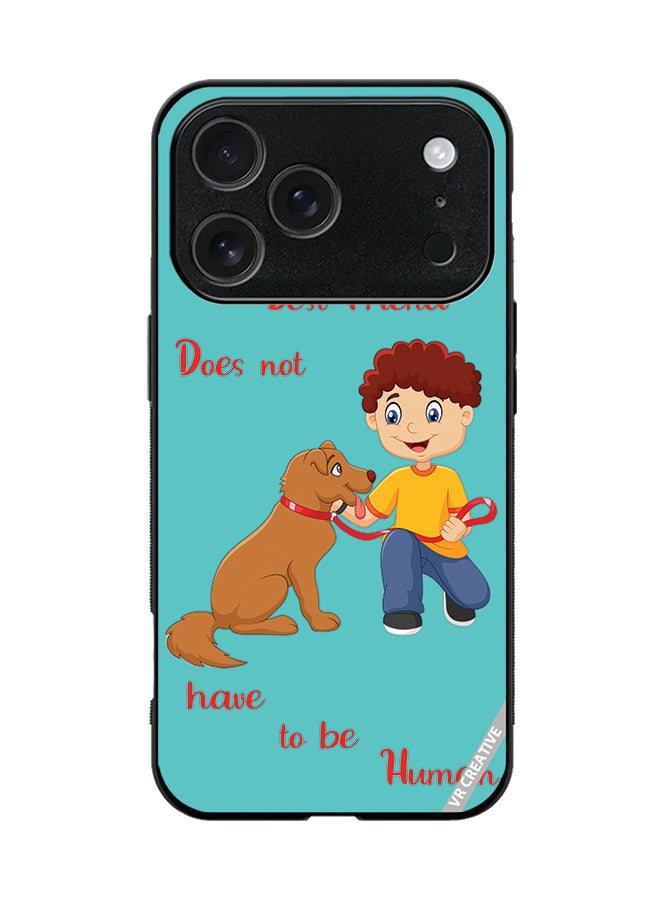 VR CREATIVE Protective Case Cover For Apple iPhone 17 Pro Dog With Child Design Multicolour