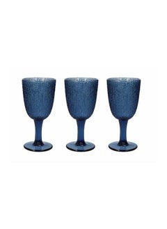 Tognana DAVOR - SET 3 GOBLETS GLASS    BLU  - Image 1