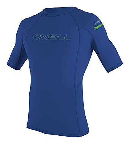 O'Neill Wetsuits Youth Basic Skins UPF 50+ Short Sleeve Sun Shirt, Pacific, 12 - Image 1