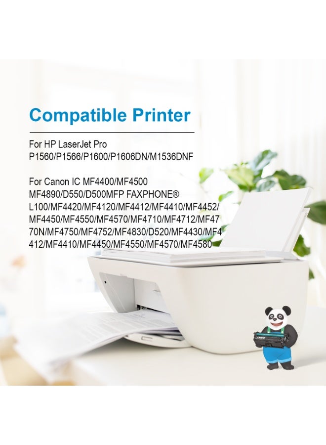 استا خرطوشة حبر عالمية ASTA CE278A 78A CRG728 متوافقة مع طابعات HP Canon LaserJet Pro P1560 P1566 P1600 P1606DN M1536DNF IC MF4400 MF4500 MF4890 D550 D500MFP FAXPHONE L100 MF4420 MF4120 MF4412 MF4410 MF4452 MF4450 MF4550 MF4570 MF4710 MF4712 MF4770N MF4750 MF4752 MF4830 D520 MF4430 MF4412 MF4410 MF4450 MF4550 MF4570 MF4580 طابعة عالية الإنتاجية CRG-728 طباعة واضحة ممتازة - Image 3