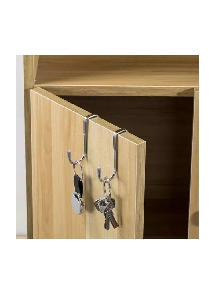 3-Pieces Stainless Steel Free Punching Hook,Cabinet Door Without Trace Hook,S-type Door Hanger Hanger Door Back Coat Hook Small Hook - Image 4