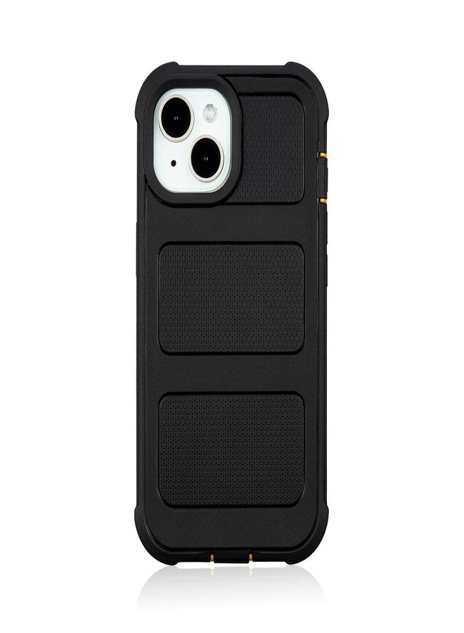 Saiboro Compatible with Defender iPhone 14 Case with Belt Clip, Shockproof Heavy Duty Rugged, 2 Layers of Sturdy, Military-Grade Cover Compatible with iPhone 14 Case Black & Orange - Image 2