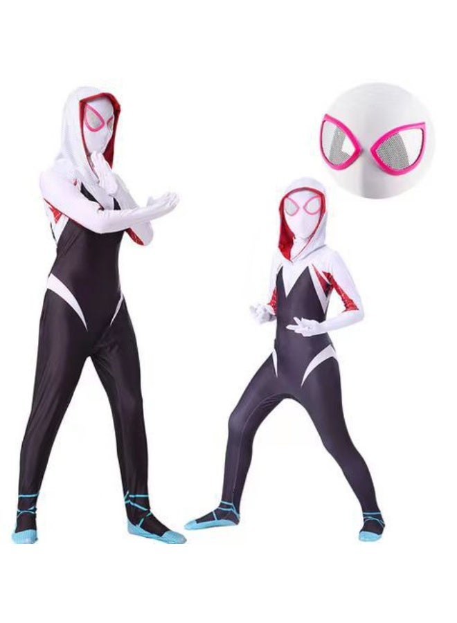 NIBEMINENT Halloween Gwen girl costume, children's adult hero costume - Image 1