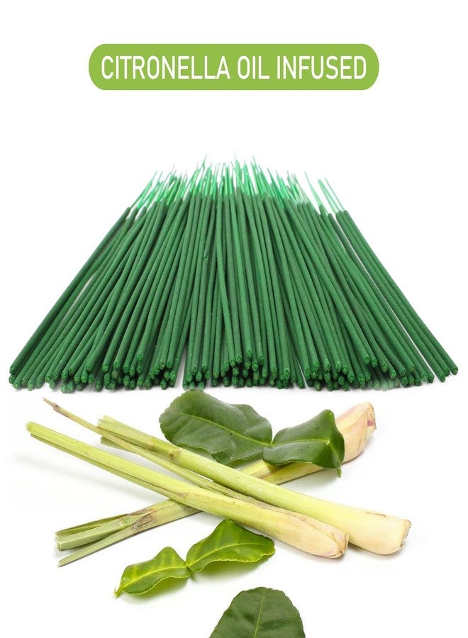 SCENTORINI Citronella Incense Sticks, 120 PCS Lemongrass Incense Sticks for Home, Outdoor, Garden, Patio Camping, Pool Side, Porches, Courtyards, Farms - Image 3