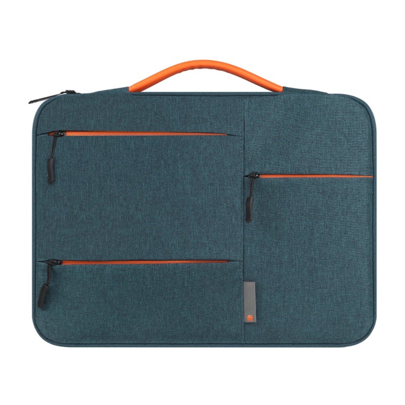 15 Inch Universal Business Laptop Handbag Waterproof Multiple-layer Protection PU Handle - Image 1