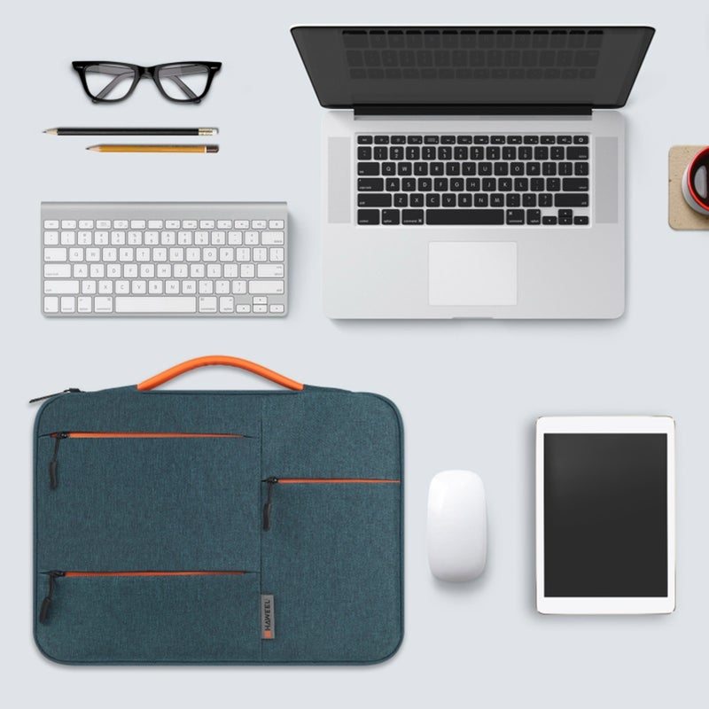 15 Inch Universal Business Laptop Handbag Waterproof Multiple-layer Protection PU Handle - Image 2