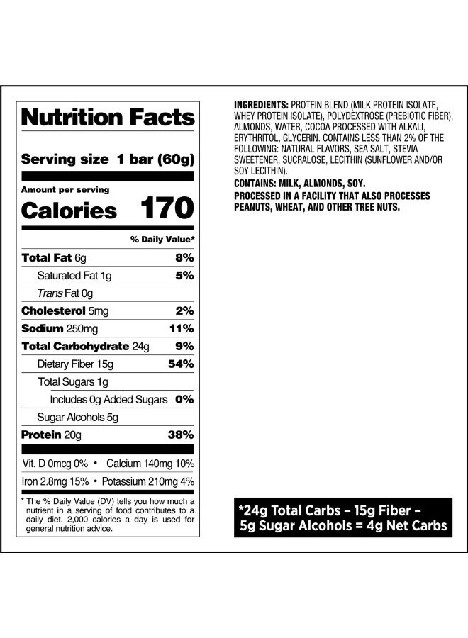 كويست بار بروتين بنكهة براوني شوكولاتة – 20 جم بروتين، منخفض الكربوهيدرات، خالي من الغلوتين – عبوة 12 بار (60 جم لكل بار) - Image 2