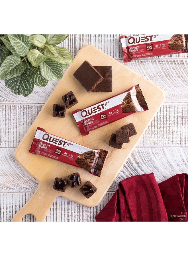 كويست بار بروتين بنكهة براوني شوكولاتة – 20 جم بروتين، منخفض الكربوهيدرات، خالي من الغلوتين – عبوة 12 بار (60 جم لكل بار) - Image 4