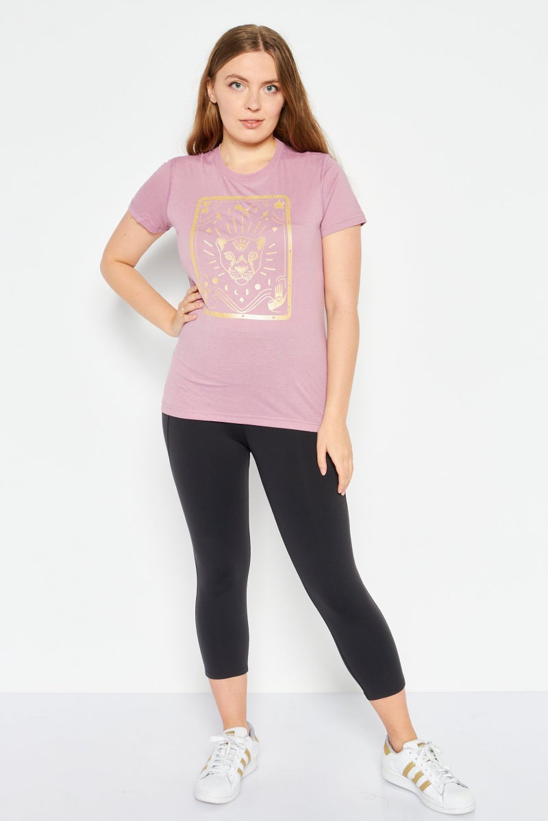 PUMA Women Sportswear Fit Short Sleeves Training T-shirt, Pink - Image 2