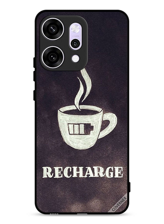Covernex Oppo Reno14 Protective Case Cover Coffee Recharge - Image 1
