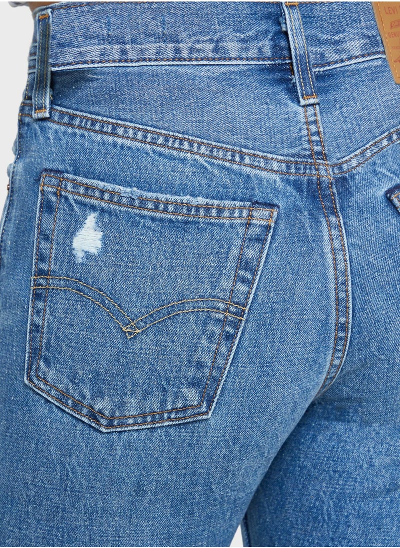 Levi's - Ripped Straight Jeans - Image 1