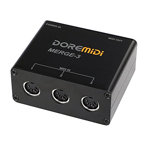 DOREMiDi MIDI Merge-3 MIDI Input 2 MIDI Output Support USB Power MERGE-3 - Image 1