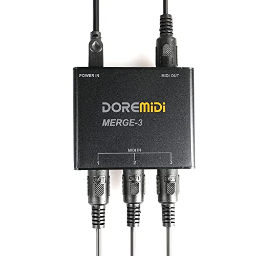 DOREMiDi MIDI Merge-3 MIDI Input 2 MIDI Output Support USB Power MERGE-3 - Image 3