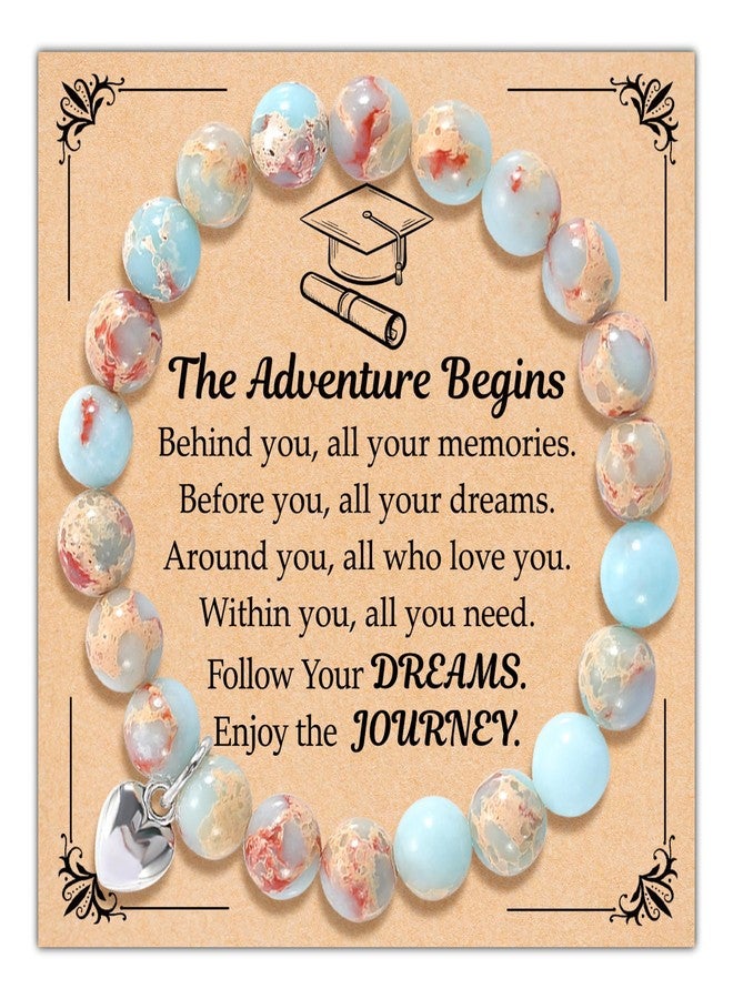 Parma77 2024 Graduation Gifts for Her, High School College Graduation Gifts for Women, Inspirational Compass/Heart Graduation Bracelets with Gift Message Card for Women Girls Daughter Sister Friends - Image 1