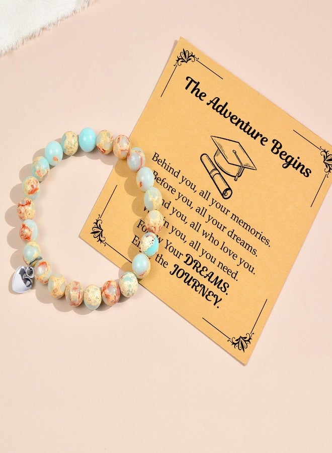 Parma77 2024 Graduation Gifts for Her, High School College Graduation Gifts for Women, Inspirational Compass/Heart Graduation Bracelets with Gift Message Card for Women Girls Daughter Sister Friends - Image 5