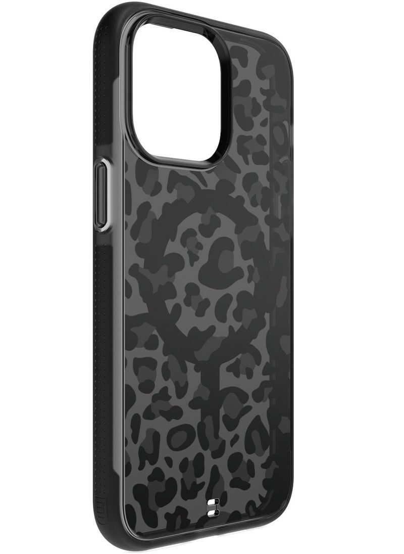 Bodyguardz - Ace Pro Pattern for iPhone 15 Pro MAX Case Cover with 18 Feet Drop Protection compatible with MagSafe with Lanyard - Meow - Image 1