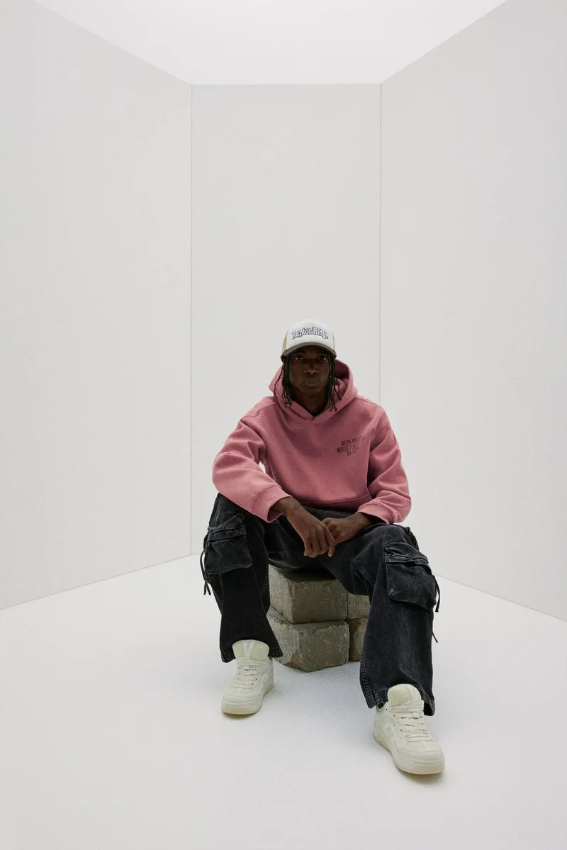 H&M Loose Fit Printed hoodie