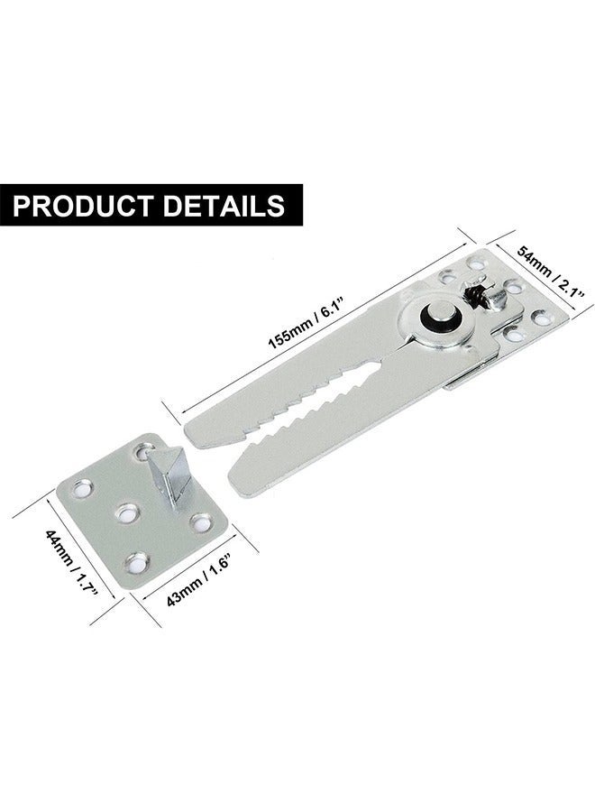Arabest 2 Pack Sofa Connector Sectional Couch Connector with Screws, Universal Sectional Clips Sofa Connection Bracket Hooks Buckle for Sliding Sofas - Image 2