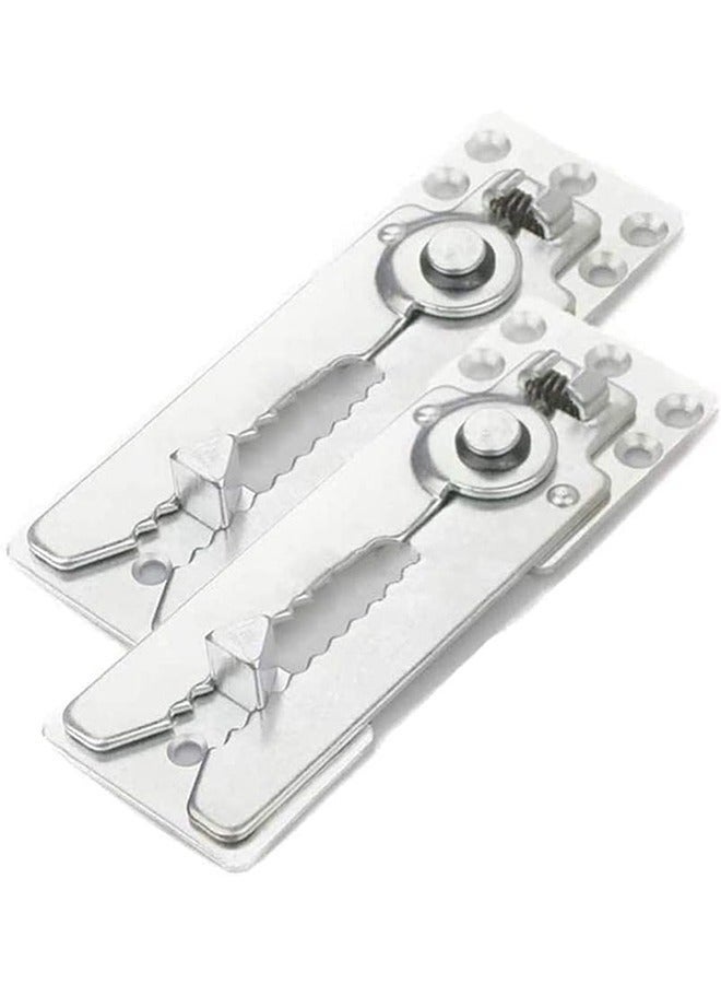 Arabest 2 Pack Sofa Connector Sectional Couch Connector with Screws, Universal Sectional Clips Sofa Connection Bracket Hooks Buckle for Sliding Sofas - Image 1