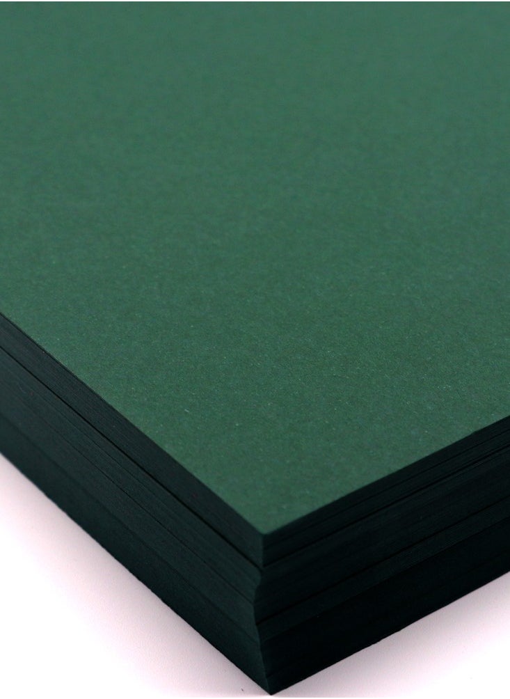 firstnock Color Card Paper Dark Green, A5 - 20 Sheets - 250GSM Thick Colored Card Stock - Premium Craft Paper for DIY, Invitations, Arts & Crafts and Printing  - Image 2