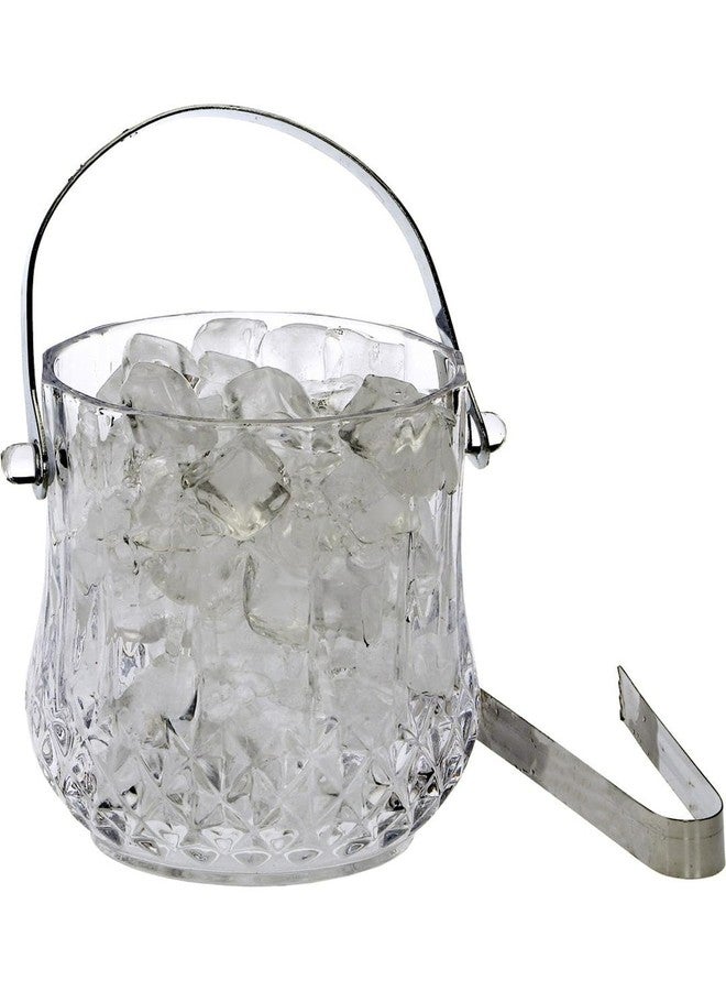 1st Time Ice Bucket with Handle for Bar, Restaurants, Home & Café, Clear, 13.5 x 13.5 x 13.5 CM, 1000 Ml, Pack of 3- J7 - Image 5