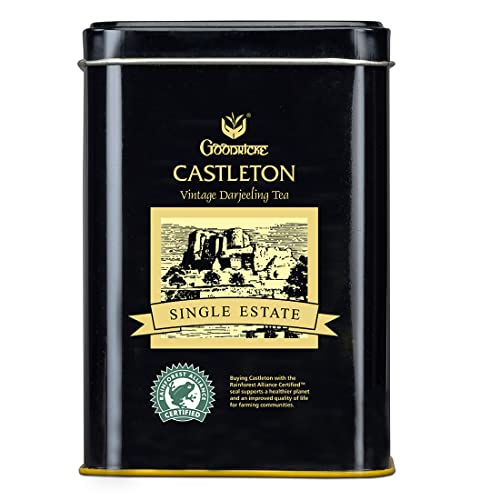 GOODRICKE Castleton Vintage Darjeeling Tea - 250gm (Pack of 1) | Single Estate Whole Leaf | 100% Loose Leaves | Premium Black Tea with Rich Taste & Aroma - Image 1