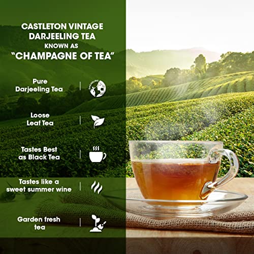 GOODRICKE Castleton Vintage Darjeeling Tea - 250gm (Pack of 1) | Single Estate Whole Leaf | 100% Loose Leaves | Premium Black Tea with Rich Taste & Aroma - Image 2