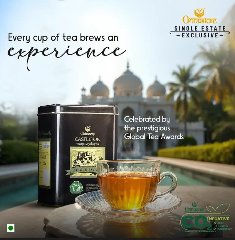 GOODRICKE Castleton Vintage Darjeeling Tea - 250gm (Pack of 1) | Single Estate Whole Leaf | 100% Loose Leaves | Premium Black Tea with Rich Taste & Aroma - Image 5
