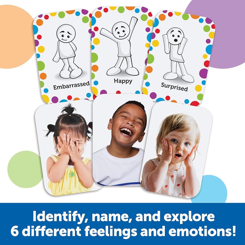 Learning Resources All About Me Feelings Activity Set - 54 Pieces, Ages 3+ Toddler Social Emotional Learning Games, Communication Games for Kids, Emotion Toys, Feeling Toys for Kids - Image 2