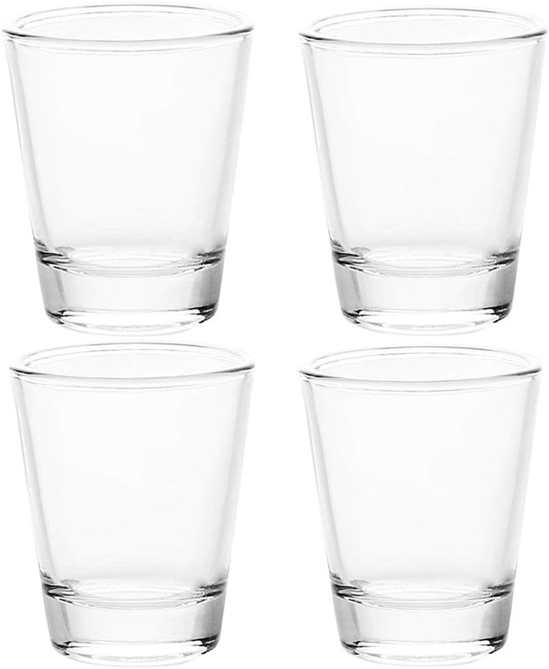 BCnmviku 1.5 oz Shot Glasses Sets with Heavy Base, Clear Shot Glass (4 Pack) - Image 1
