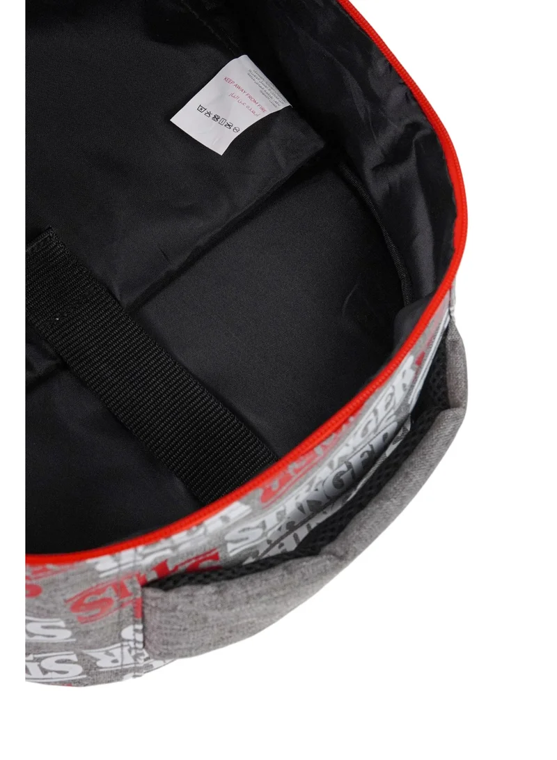 Netflix  Netflix Stranger Things Teens Backpack 18" – Official Stranger Things School Backpack, Large Capacity Travel Daypack for Teens, Grey & Red Book Bag for Men | Best Price UAE