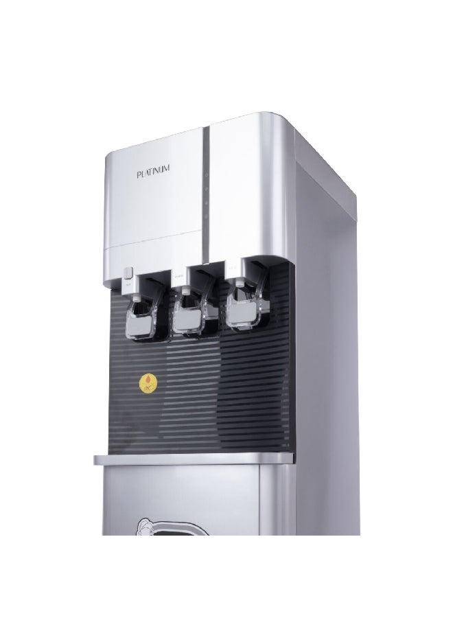 بلاتينيوم WD 6210 S موزع مياه تحميل علوي بقفل أمان 85 واط فضي وأسود 35.5 × 39 × 111.5 سم - Image 4