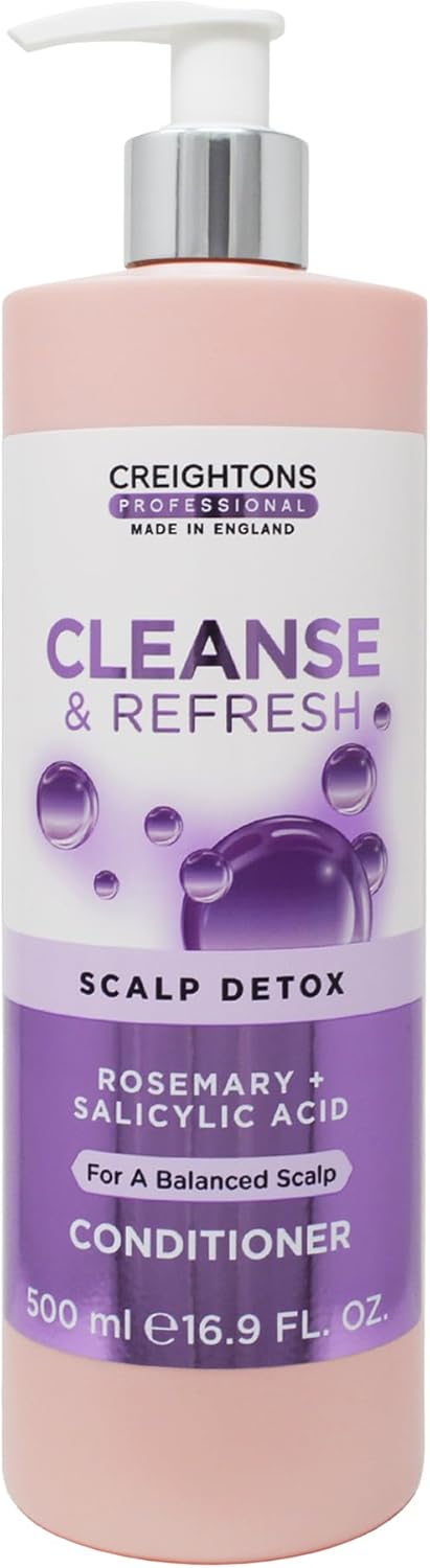 Creightons Professional Cleanse Refresh Conditioner 500ml Clarifying Salicylic Acid Rosemary for Scalp Detox Deep Cleansing for Removing Impurities Buildup