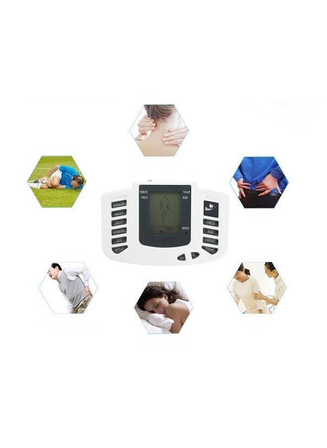 Generic Electrical Full-Function Whole Body Acupuncture Pulse Massage Treatment Instrument, Cervical Massager, Digital Meridian Pulse Mini Massager ( European Plug, 8 Pair Patches）  - Image 3