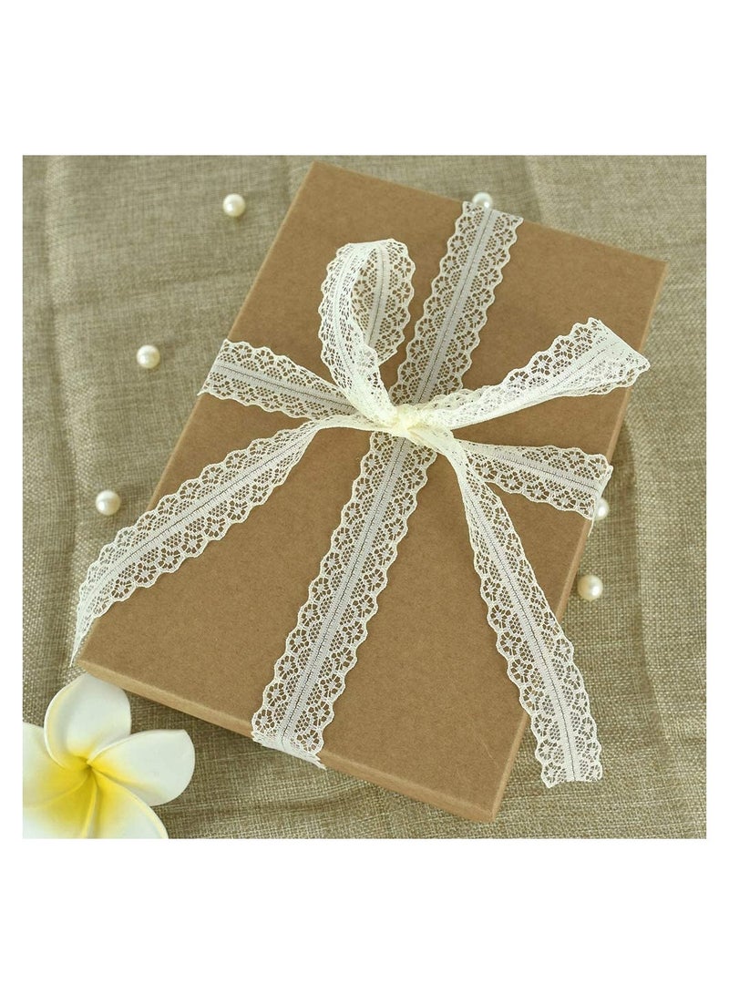 Vintage Lace Trim Ribbon 1.2 Inch Wide, 25 Yards Cream White Roll for Elegant Gift Wrapping, Valentine's Day Crafts, DIY Projects, Sewing, Bridal & Wedding Party Decor - Image 3