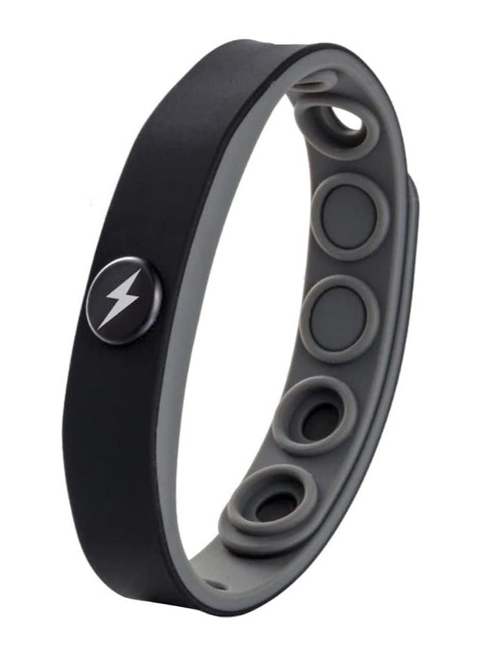 غنافوتو سوار معصم مضاد للكهرباء الساكنة، سوار معصم لاسلكي مضاد للكهرباء الساكنة، سوار معصم مضاد للكهرباء الساكنة، سوار توازن أنيون قابل للتعديل لإزالة الكهرباء الساكنة، التخلص من التفريغ الشتوي للرجال والنساء، أسود - Image 1