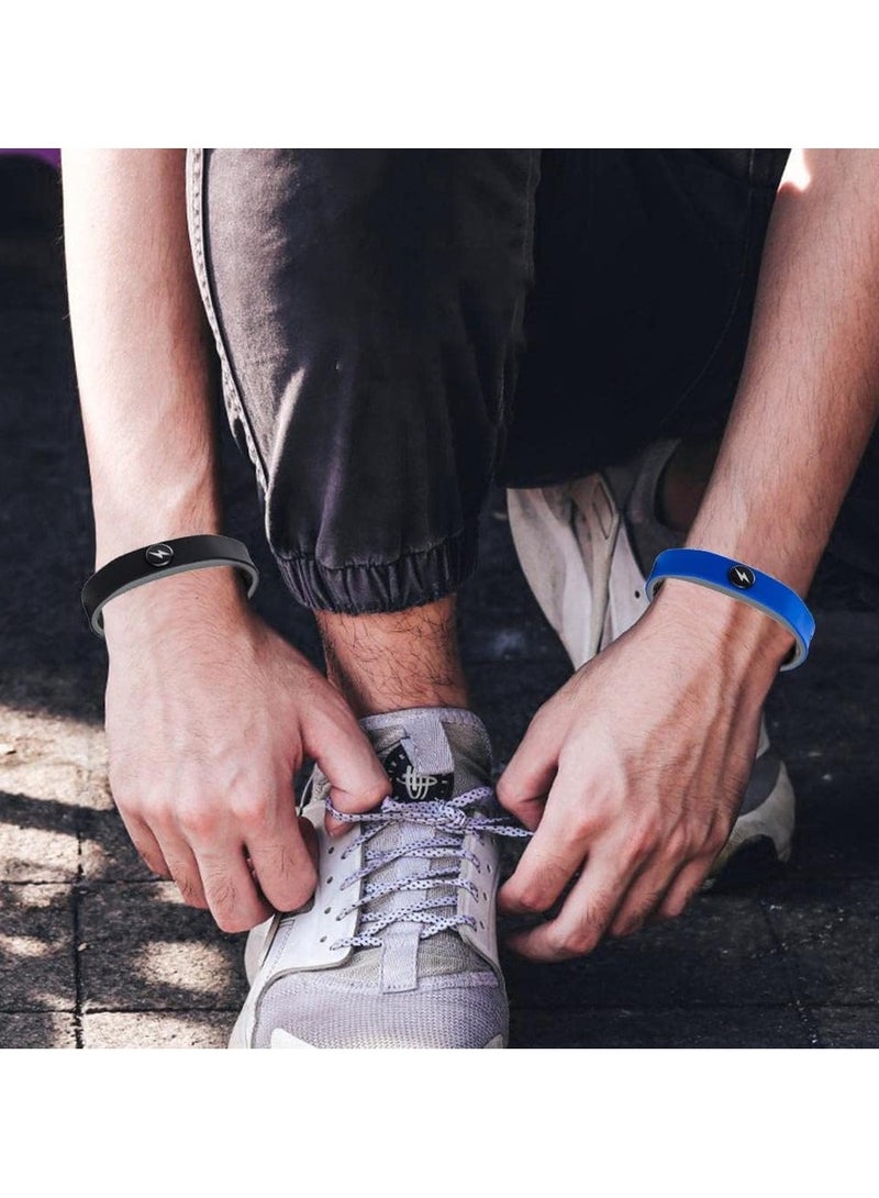 غنافوتو سوار معصم مضاد للكهرباء الساكنة، سوار معصم لاسلكي مضاد للكهرباء الساكنة، سوار معصم مضاد للكهرباء الساكنة، سوار توازن أنيون قابل للتعديل لإزالة الكهرباء الساكنة، التخلص من التفريغ الشتوي للرجال والنساء، أسود - Image 4