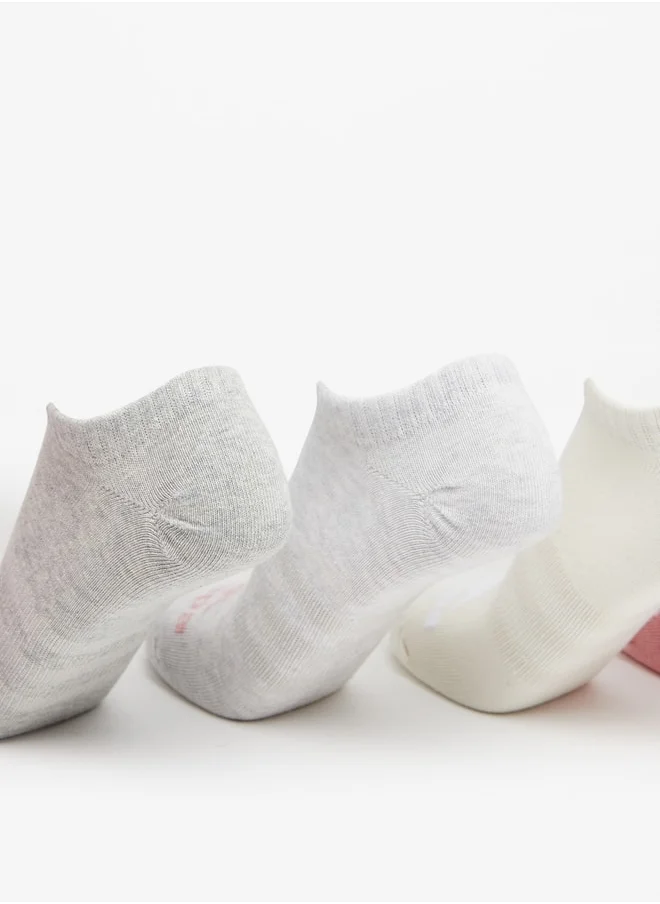 كابا Women's Logo Print Ankle Length Socks - Set of 6