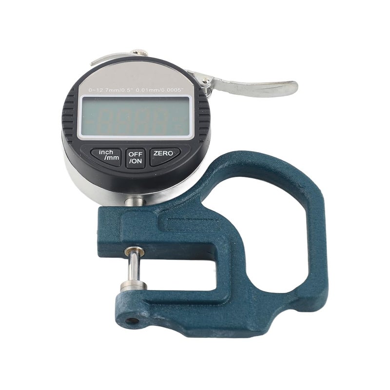 Digital Display Leather Thickness Gauge 0 12 7mm 0 01mm Accuracy Clear LCD Screen - Image 1
