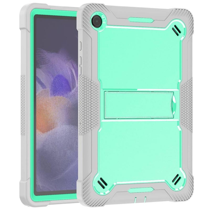 AD Green Samsung Tab Shockproof Case Compatible with Samsung Galaxy Tab A9 with Protective Cover Stand Function and Daily Tablet Carry - Image 1