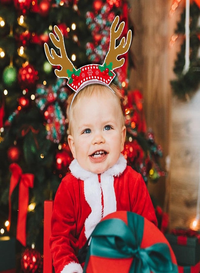 WEEPA 12PCS Reindeer Antlers Headband Christmas Party Decorations Christmas Party Headbands Holiday Costume Party - Image 5