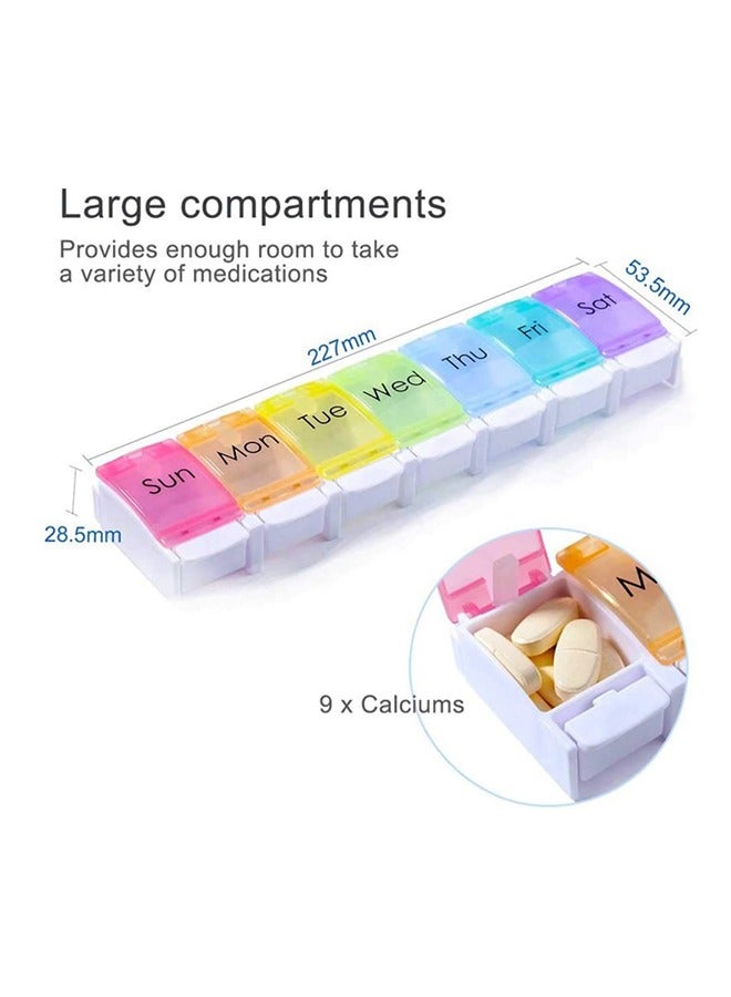 Generic 7 Day Portable Weekly Storage Pill Organizer Box  - Image 2